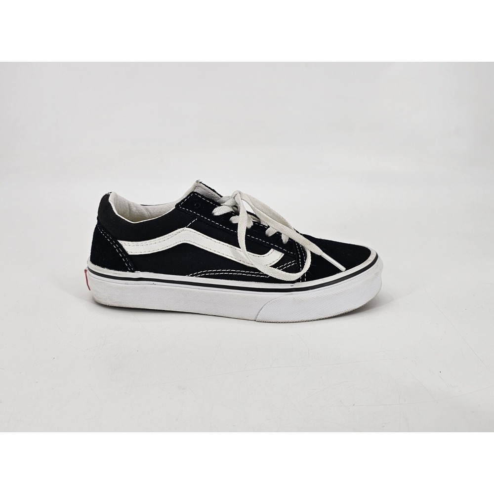VANS Off The Wall Old Skool Youth Skate Shoes Size 2.5 Black & White Board Shoes